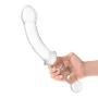 Glas Toy 12.5 Inch Girthy Double-Sided Dong with Anal Bead Grip Handle