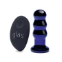 Glas Toy 3.5 Inch Rechargeable Remote-Controlled Vibrating Dotted Butt Plug