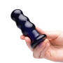 Glas Toy 3.5 Inch Rechargeable Remote-Controlled Vibrating Dotted Butt Plug