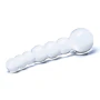 Glas Toy Five Inch Curved Glass Beaded Dildo
