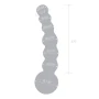Glas Toy Five Inch Curved Glass Beaded Dildo