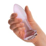 Glas Toy Five Inch Rosebud Glass Butt Plug