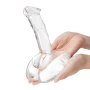 Glas Toy Seven Inch Rideable Standing Glass Cock with Stability Base