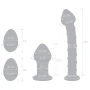 Glas Toy 4-Piece Mr. Swirly Set with Kegel Balls Dildo and Butt Plug