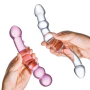 Glas Toy 2-Piece Double-Pleasure Glass Dildo Set