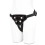 Lux Fetish Fully Adjustable Unisex Diamond Velvet Strap-On Corset Harness with Satin Blindfold