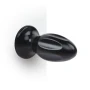 Lux Fetish Five Inch Grooved Butt Plug with Tapered and Suction Base