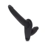 Lux Fetish Silicone Strap-On Harness Dildo with Internal Penetration
