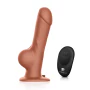 Pegasus Eight Inches Realistic Silicone Vibrating Pegging Dildo with Remote Control and Adjustable Harness Set