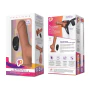 Pegasus Eight Inches Realistic Silicone Vibrating Pegging Dildo with Remote Control and Adjustable Harness Set
