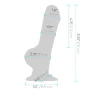 Pegasus Eight Inches Realistic Silicone Vibrating Pegging Dildo with Remote Control and Adjustable Harness Set