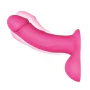 Pegasus Six and Half Inches Realistic Silicone Vibrating Pegging Dildo with Balls Remote Control and Adjustable Harness Set