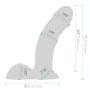 Pegasus Six and Half Inches Realistic Silicone Vibrating Pegging Dildo with Balls Remote Control and Adjustable Harness Set