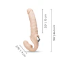 Posable Realistic Vibrating Strapless Strap-On