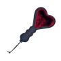 Sex and Mischief Enchanted Heart Spanking Paddle Black Red