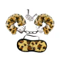 S&M Essentials Furry Leopard Lovecuffs and Eyemask Set
