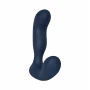 Svakom Iker Neo App-Controlled Rechargeable Interactive Pulsating Silicone Prostate Vibrator Navy Blue