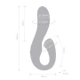 Harmony Vibe Double-Ended Curved Vibrating Dildo