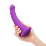 Tilt 6.5 inch Vibrating Silicone Dildo & Harness Set
