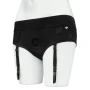 Unisex Crotchless Open-Back Lace Harness Briefs For Pegging
