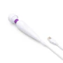 usb rechargeable mini wand massager - white