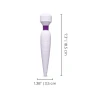 usb rechargeable mini wand massager - white