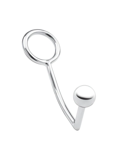 stainless steel anal hook & cock ring (45mm)