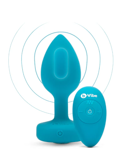 vibrating jewel plug - s/m