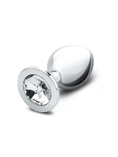 large metal jewel butt plug