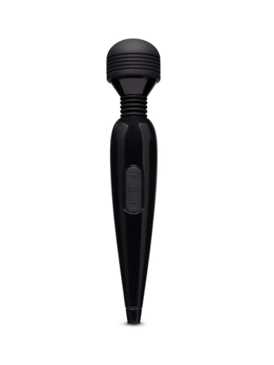 usb rechargeable mini wand massager - black