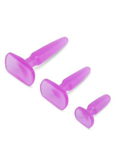 3 piece slim butt plug training set