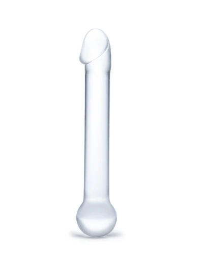 7” realistic head glass dildo 