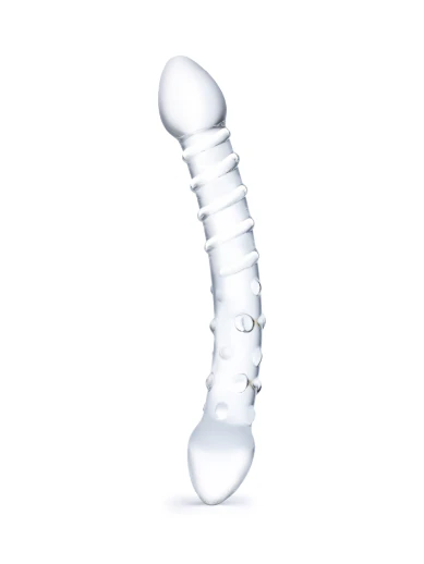 10” double-trouble glass dildo