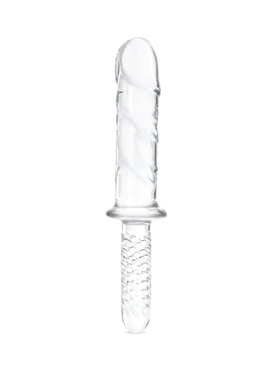 11” girthy cock double-ended with handle