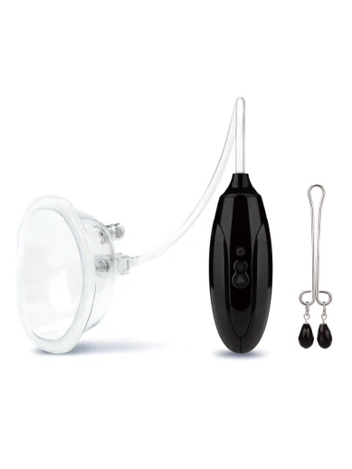 rechargeable remote control pussy pump with clit clamp
