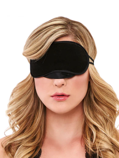 peek-a-boo love mask - black