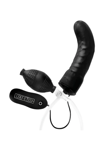 6 inch inflatable vibrating curved dildo