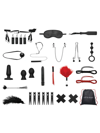 bondage-in-a-box 20 piece bdsm set