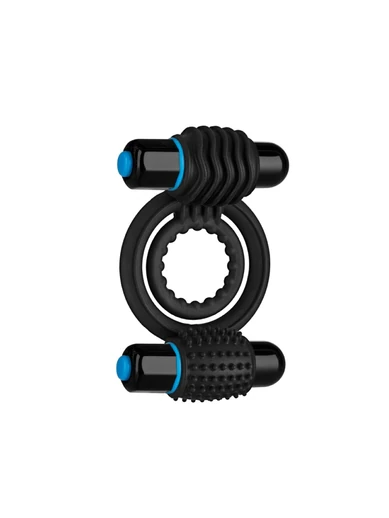 optimale vibrating double c-ring - black