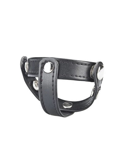 t-style cock ring with ball divider