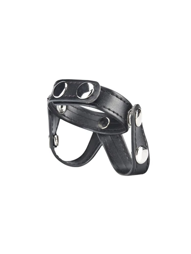 v-style cock ring with ball divider