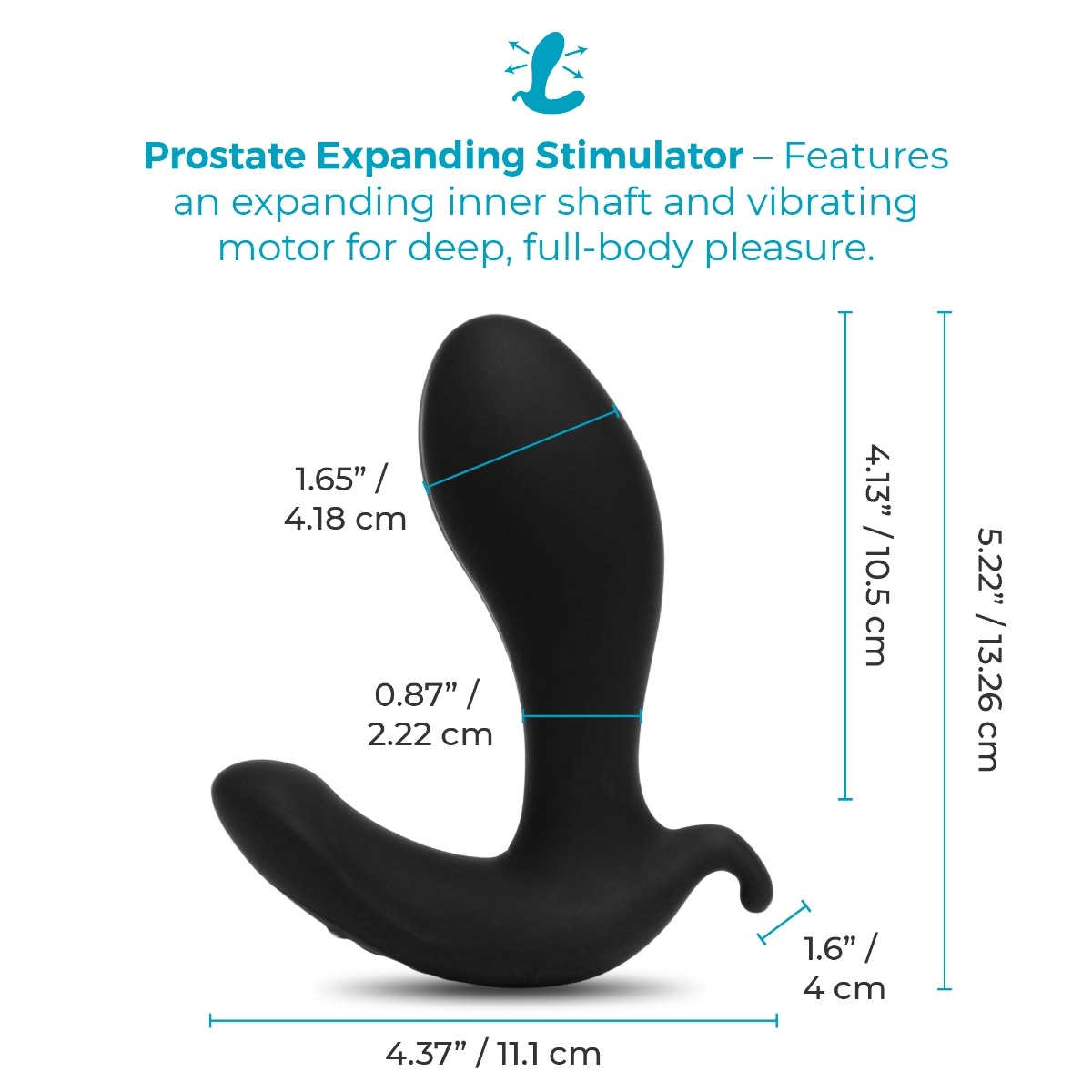 b-Vibe Expand Plug – Expandierbarer Prostata-Vibrator mit Fernbedienung. Exklusive bei RaiX Shop Kosntanz kaufen