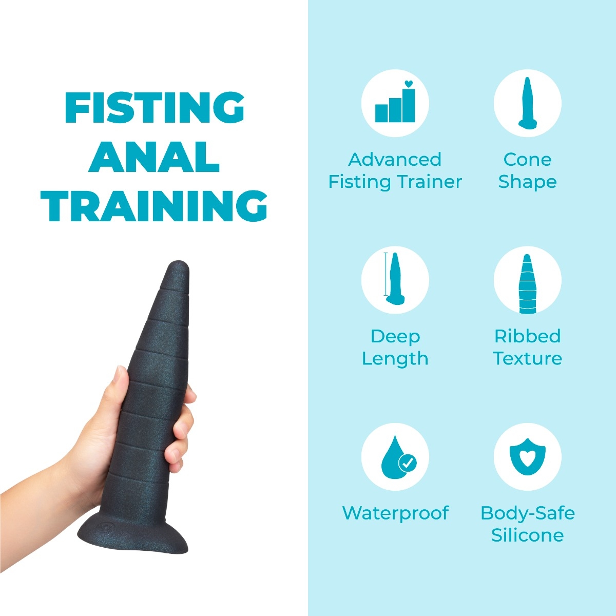 b-Vibe Anal Fisting Trainer 1 Anal Fisting Trainer aus Silikon mit 8.25” Insertable Länge, Saugnapf & IPX7. Für sichere, intensive Dehnung und schrittweise Erweiterung. Jetzt offiziell bestellen! Exklusive bei RaiX Shop Konstanz kaufen.