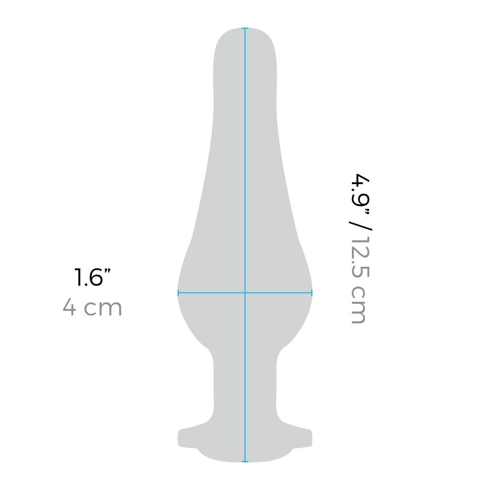 purple gem slimline tapered anal plug large