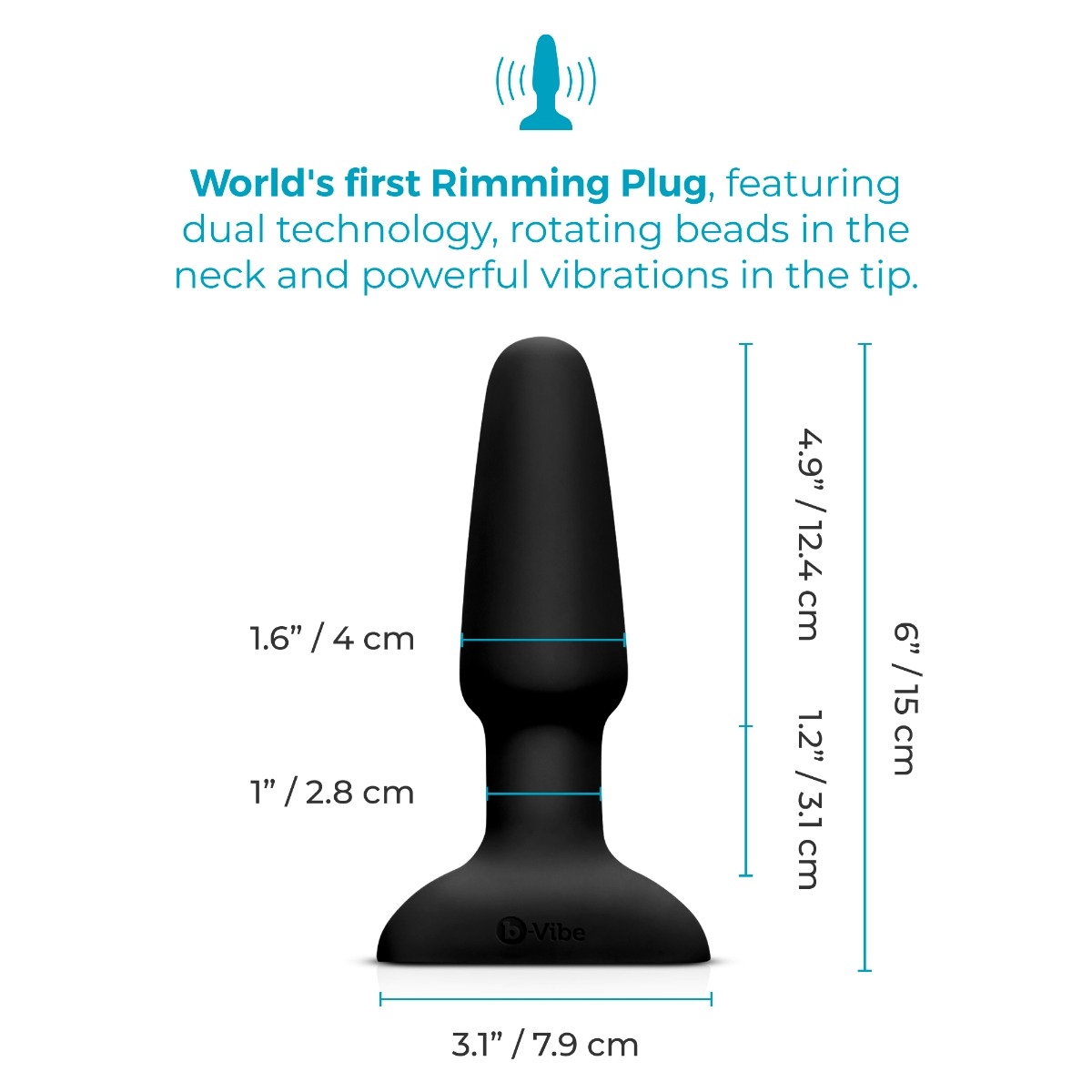 Der b-Vibe Rimming Plug 2 mit 7 Rotations- & 6 Vibrationsmodi. Perfekt für Prostata-, A-Spot & G-Spot Stimulation.  Jetzt offiziell bei RaiX Shop Konstanz bestellen