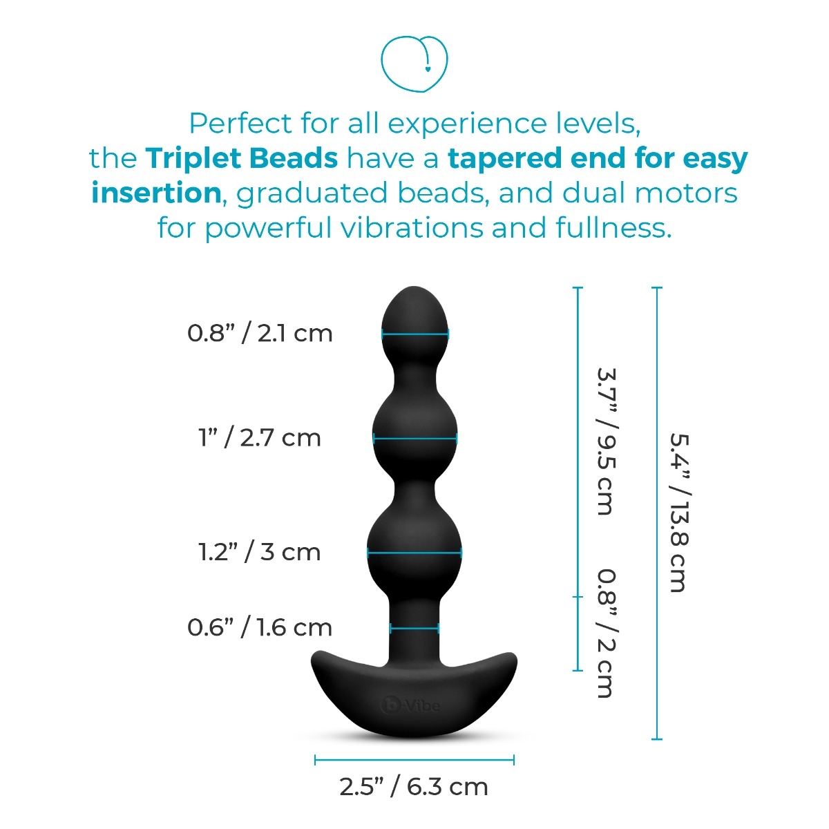 b-Vibe Triplet Vibrating Anal Beads | 2 Motoren & Fernbedienung. jetzte offeziel bei RaiX Shop Konstanz kaufen