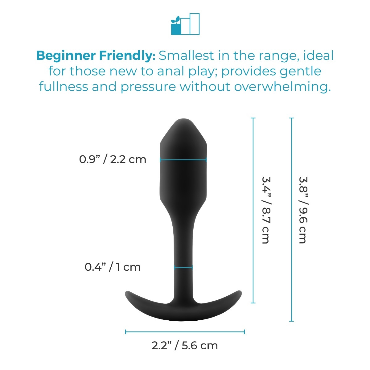 b-Vibe Snug Plug 1 | Gewichteter Analplug (180g) für Fortgeschrittene. jetzt bei RaiX Shop Konstanz bestellen
