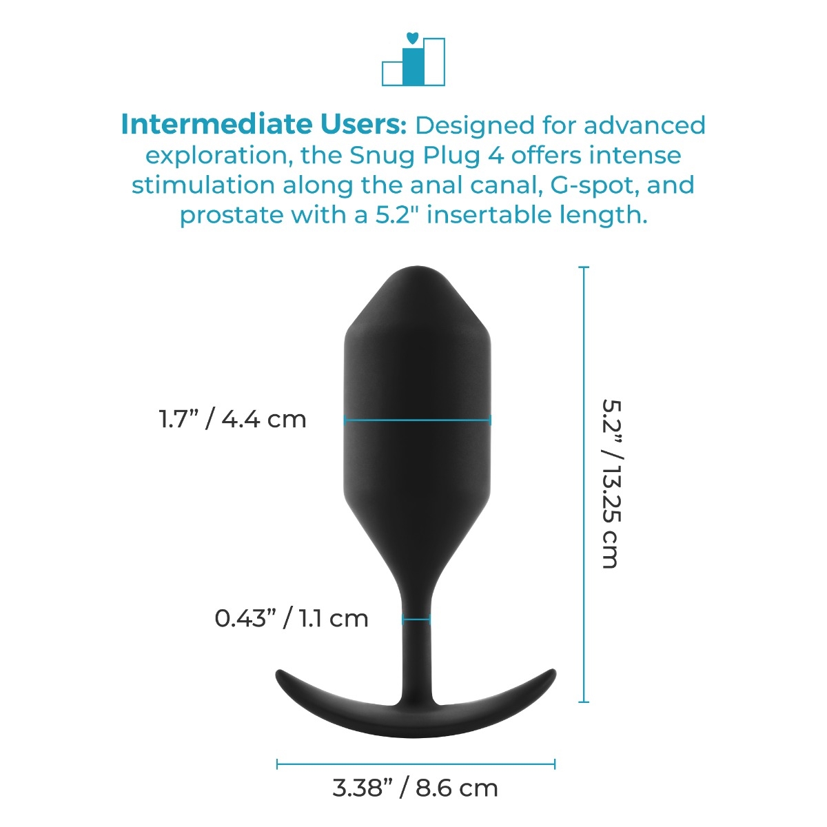 b-Vibe Snug Plug 4 | Gewichteter Analplug (247g) für Fortgeschrittene. jetzt bei RaiX Shop Konstanz bestellen