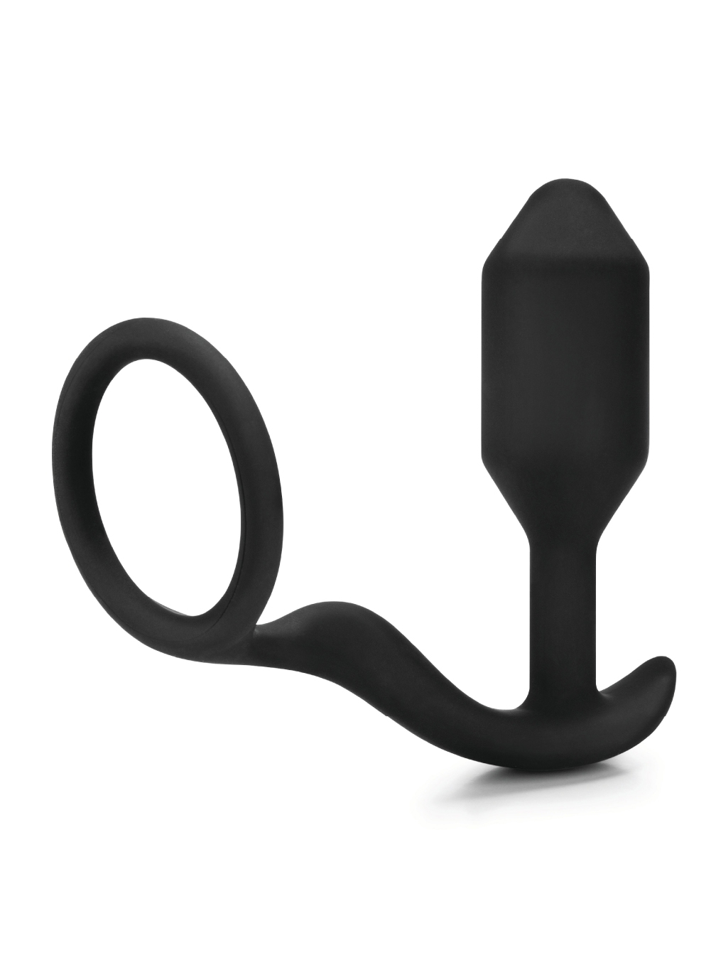 B-Vibe Snug & Tug Silicone Penis Ring And Weighted Butt Plug