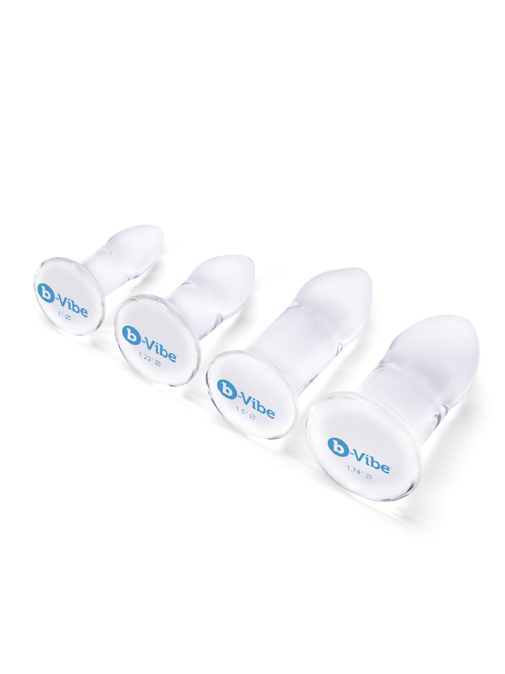 B-Vibe Anal Dilators Set 4-Piece Glass Plug Setb-Vibe Anal Dilators Set 4-Piece Glass Plug Set